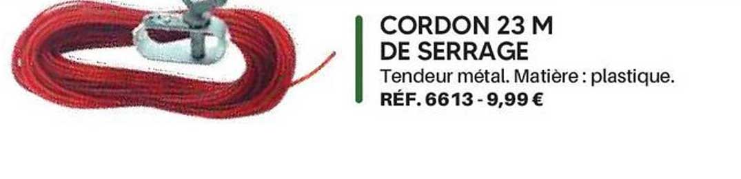 CORDON 23 M DE SERRAGE