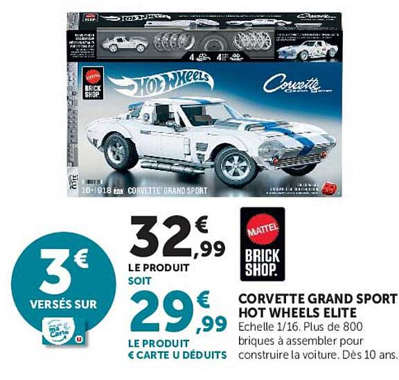 CORVETTE GRAND SPORT HOT WHEELS ELITE