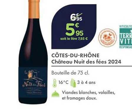 CÔTES-DU-RHÔNE Château Nuit des fées 2024