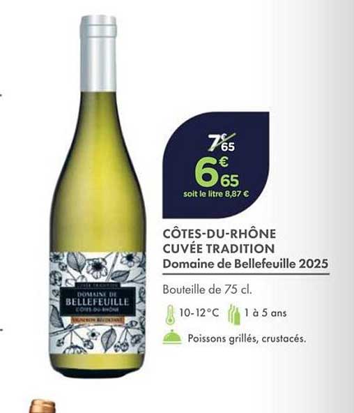 CÔTES-DU-RHÔNE CUVÉE TRADITION Domaine de Bellefeuille 2025
