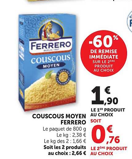 COUSCOUS MOYEN FERRERO