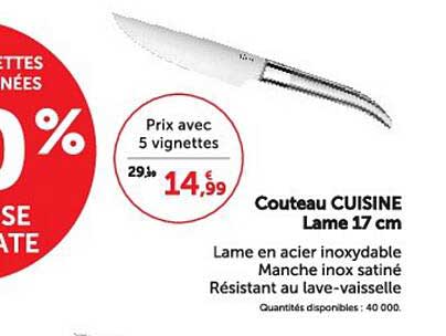 Couteau CUISINE Lame 17 cm