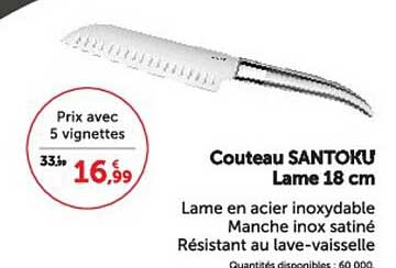 Couteau SANTOKU Lame 18 cm
