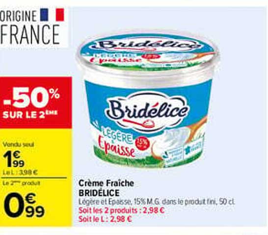 Crème Fraîche BRIDÉLICE
