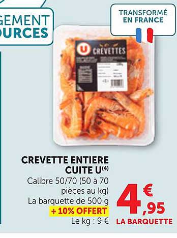 CREVETTE ENTIERE CUITE U(4)
