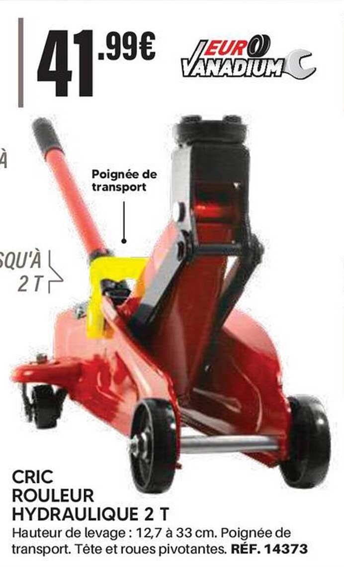CRIC ROULEUR HYDRAULIQUE 2 T
