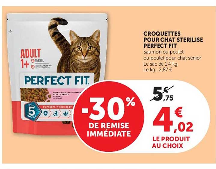 CROQUETTES POUR CHAT STERILISE PERFECT FIT