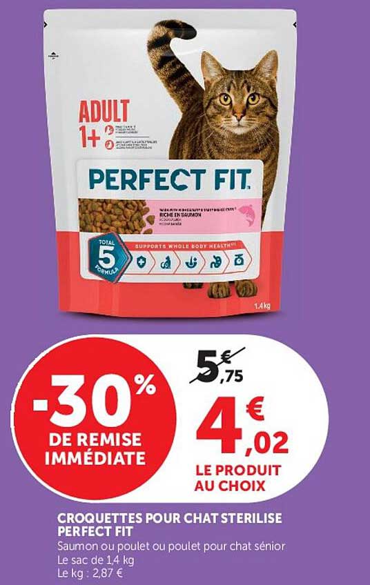 CROQUETTES POUR CHAT STERILISE PERFECT FIT