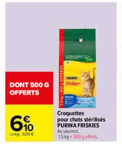 CROQUETTES POUR CHATS STÉRILISÉS PURINA FRISKIES