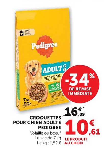 CROQUETTES POUR CHIEN ADULTE PEDIGREE