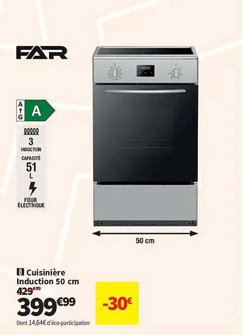 Cuisinière Induction 50 cm