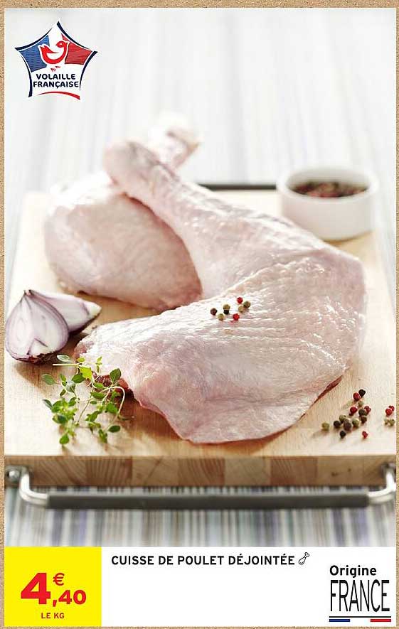 CUISSE DE POULET DÉJOINTÉE