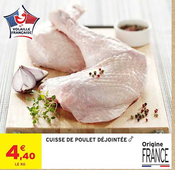 CUISSE DE POULET DÉJOINTÉE