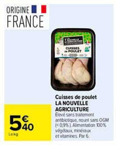 Cuisses de poulet LA NOUVELLE AGRICULTURE
