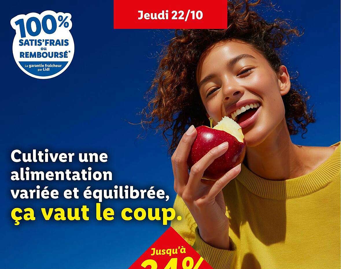 Cultiver une alimentation variée et équilibrée, ça vaut le coup.
