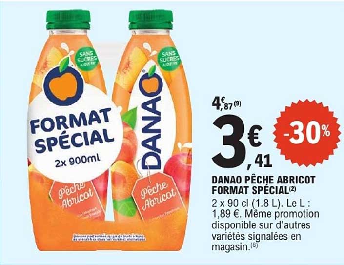 DANAO PÊCHE ABRICOT FORMAT SPÉCIAL