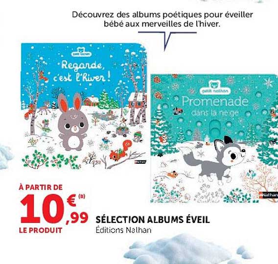 Découvrez des albums poétiques pour éveiller bébé aux merveilles de l'hiver.