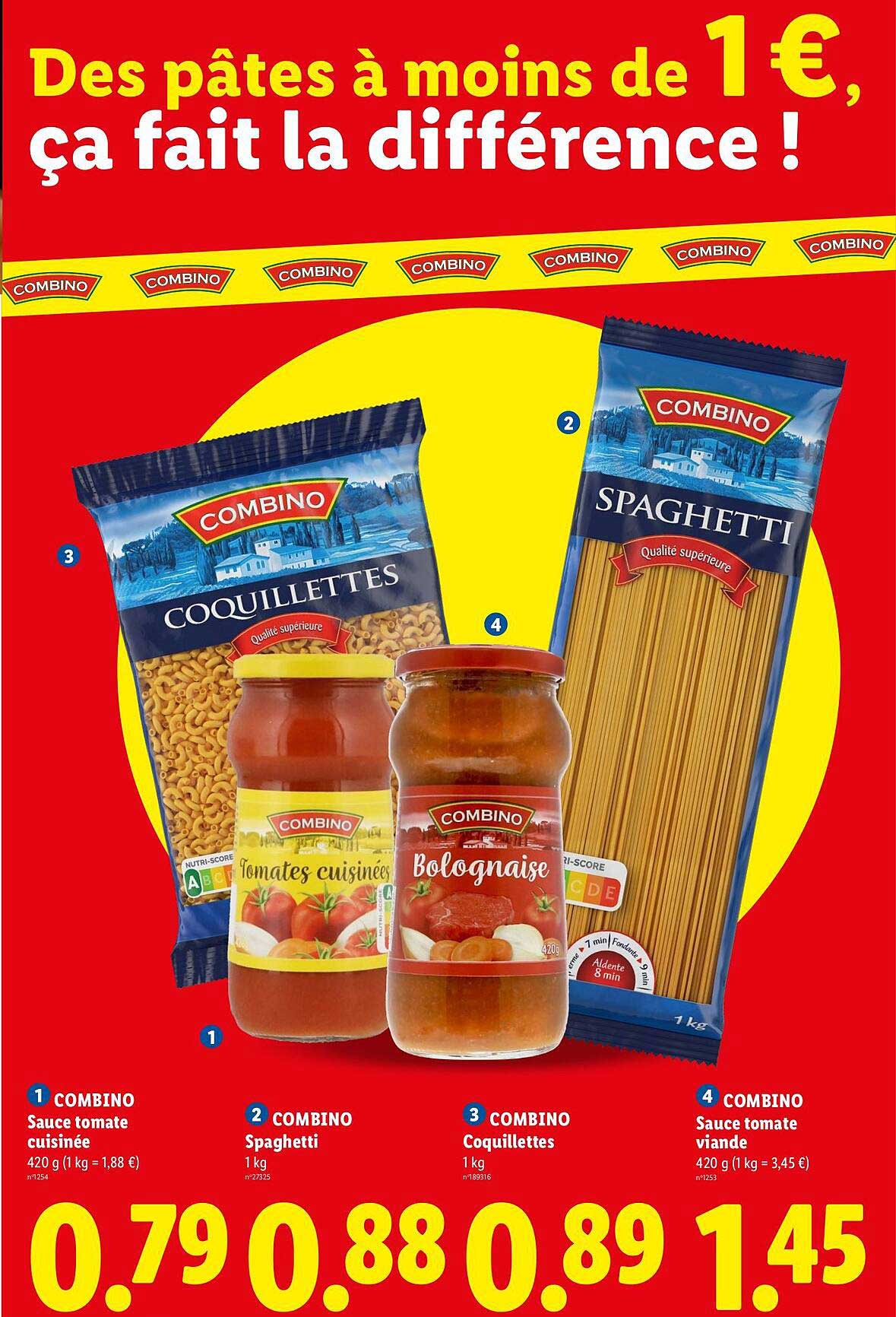 Des pâtes à moins de 1 €, ça fait la différence !