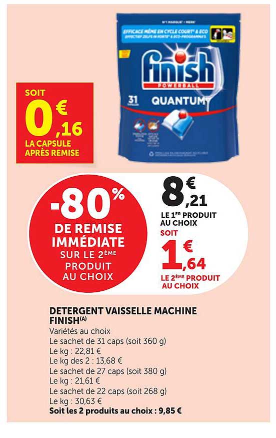 DETERGENT VAISSELLE MACHINE FINISH(A)