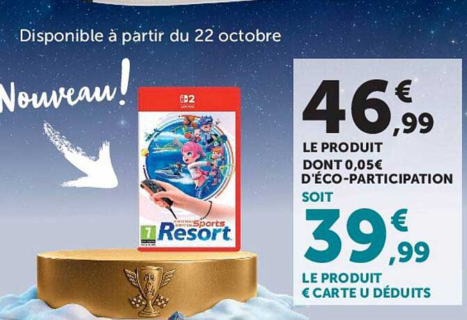Disponible à partir du 22 octobre Nouveau!