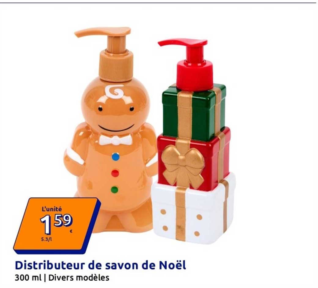 Distributeur de savon de Noël