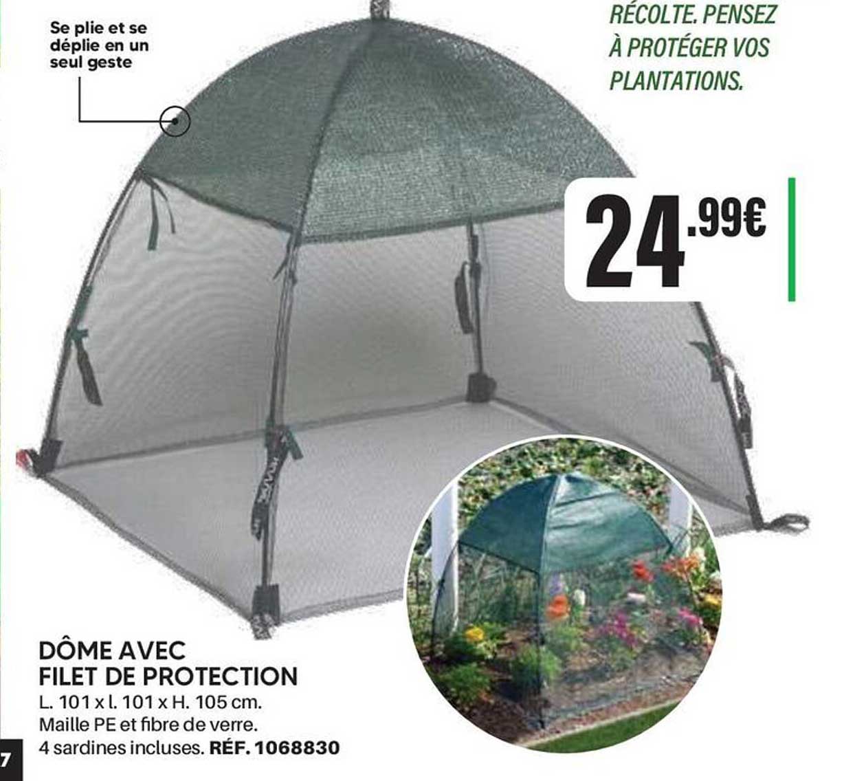DÔME AVEC FILET DE PROTECTION