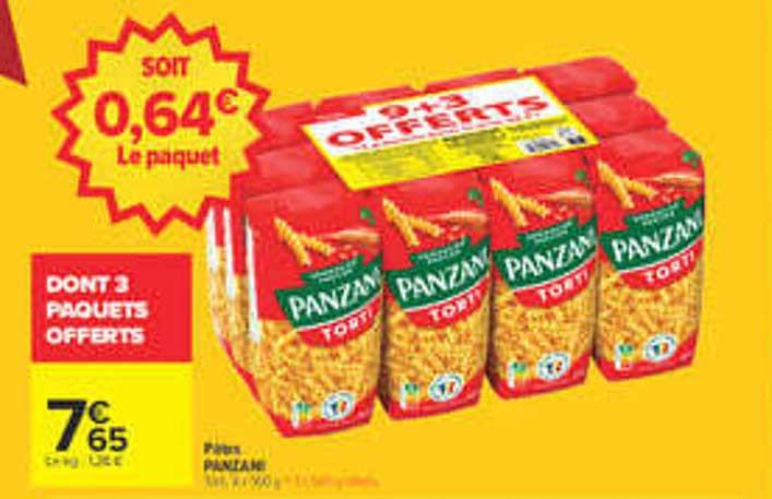 Dont 3 paquets offerts