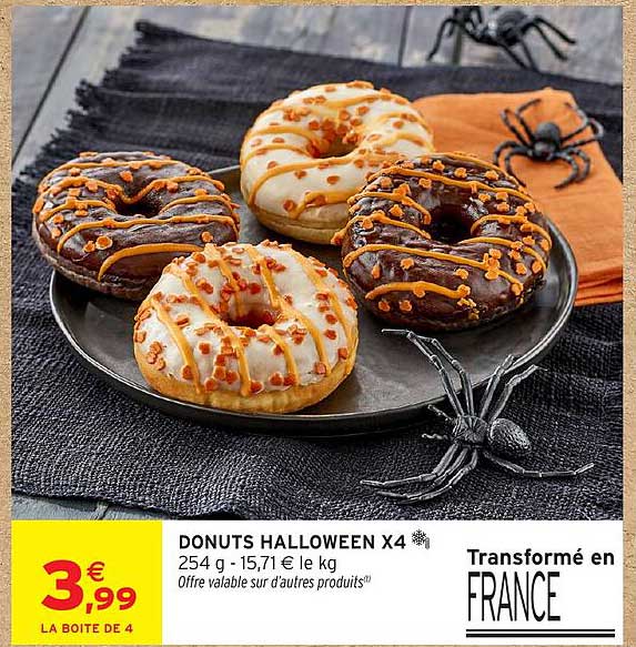 DONUTS HALLOWEEN X4