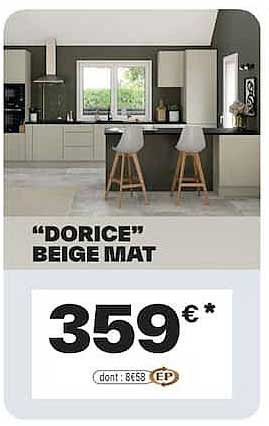 “DORICE” BEIGE MAT