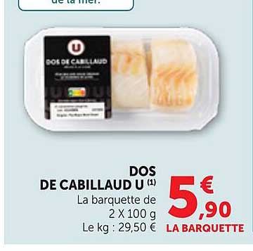 DOS DE CABILLAUD U
