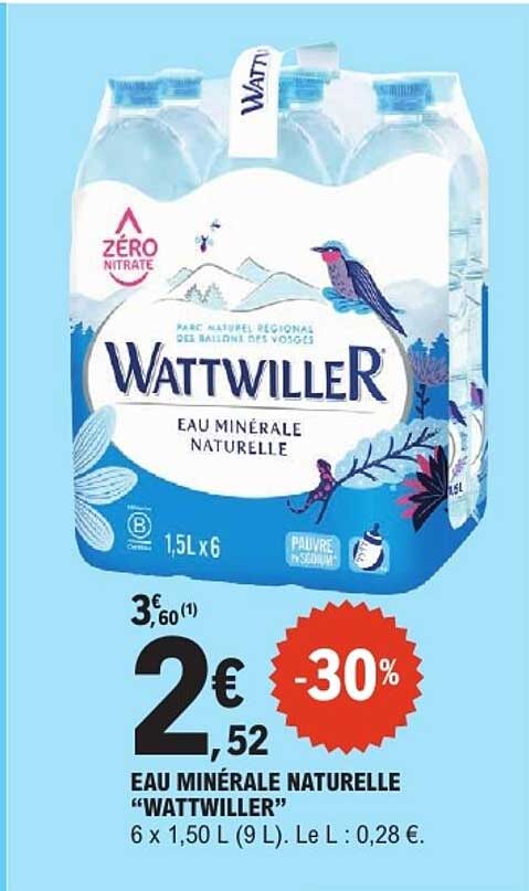 EAU MINÉRALE NATURELLE "WATTWILLER"