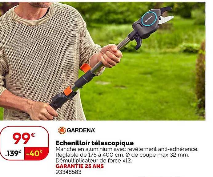 Echenilloir télescopique