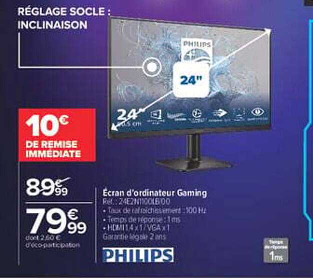 Ecran d'ordinateur Gaming