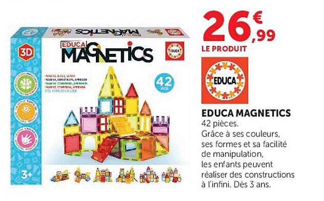 EDUCA MAGNETICS 42 pièces