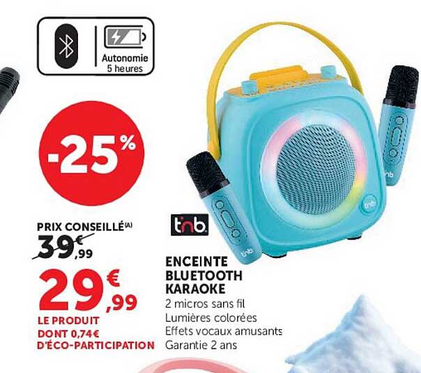 ENCEINTE BLUETOOTH KARAOKE
