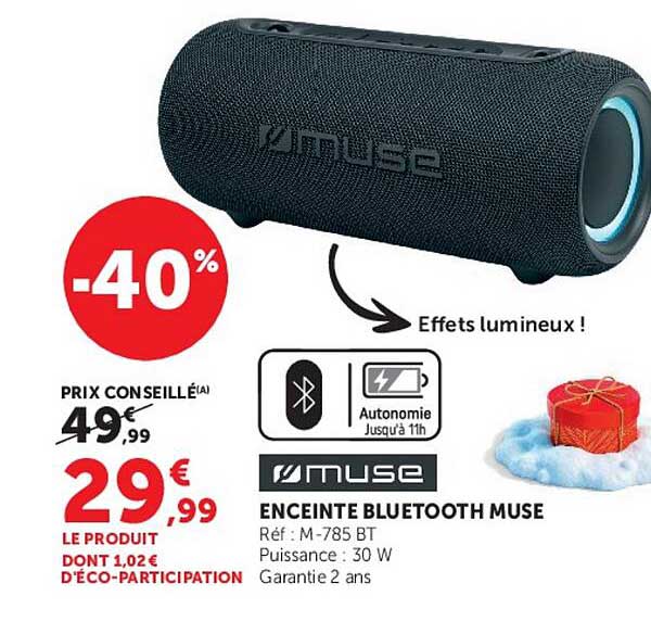 ENCEINTE BLUETOOTH MUSE