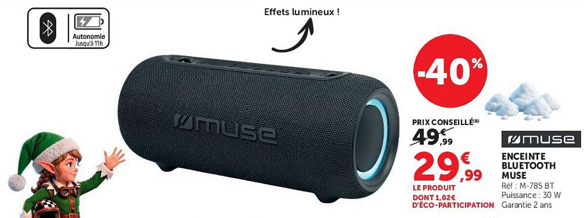 ENCEINTE BLUETOOTH MUSE