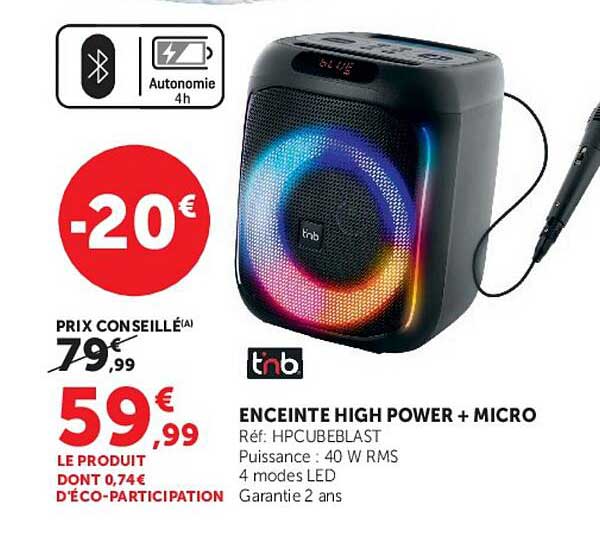 ENCEINTE HIGH POWER + MICRO