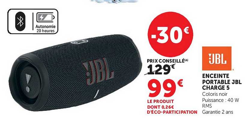 ENCEINTE PORTABLE JBL CHARGE 5