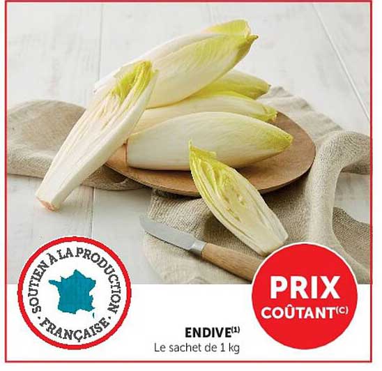 ENDIVE¹ Le sachet de 1 kg
