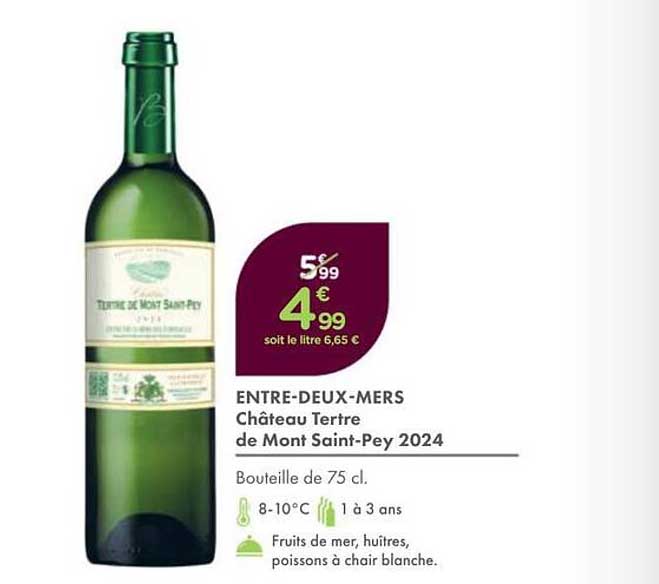 ENTRE-DEUX-MERS Château Terrre de Mont Saint-Pey 2024