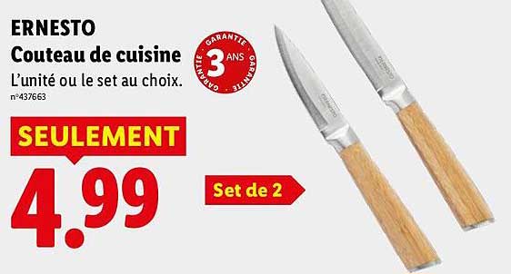 ERNESTO Couteau de cuisine