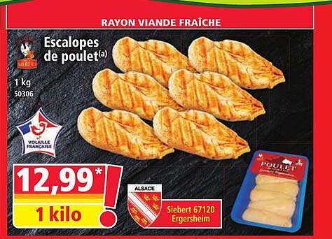 Escalopes de poulet(a)