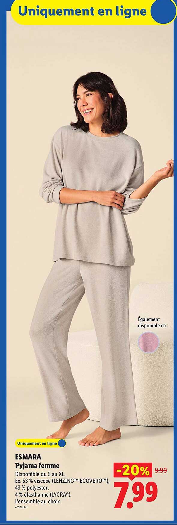 ESMARA Pyjama femme