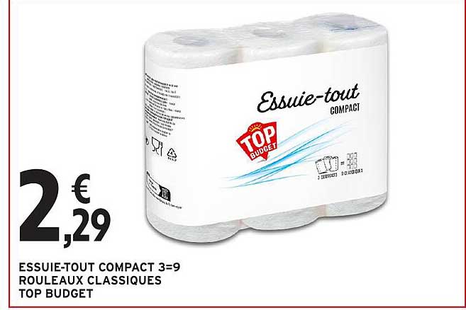 ESSUIE-TOUT COMPACT 3=9 ROULEAUX CLASSIQUES TOP BUDGET