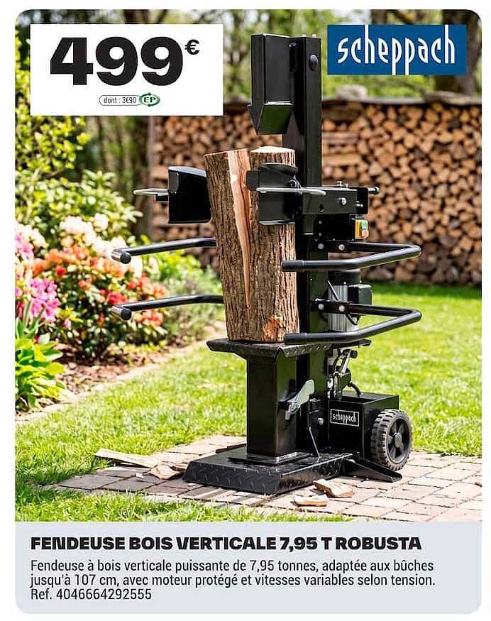 FENDEUSE BOIS VERTICALE 7,95 T ROBUSTA