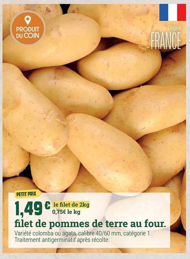filet de pommes de terre au four.