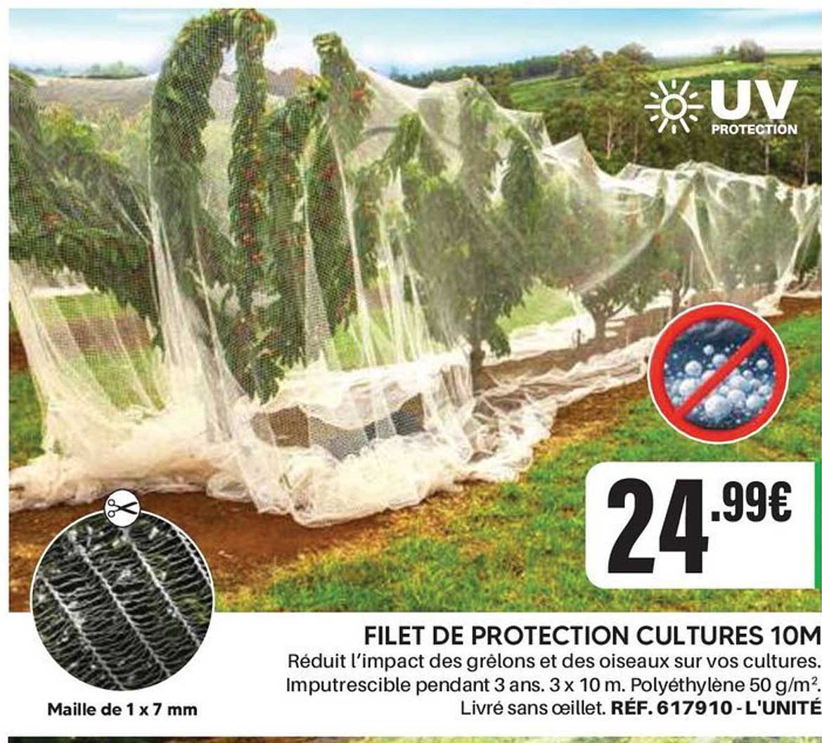 FILET DE PROTECTION CULTURES 10M