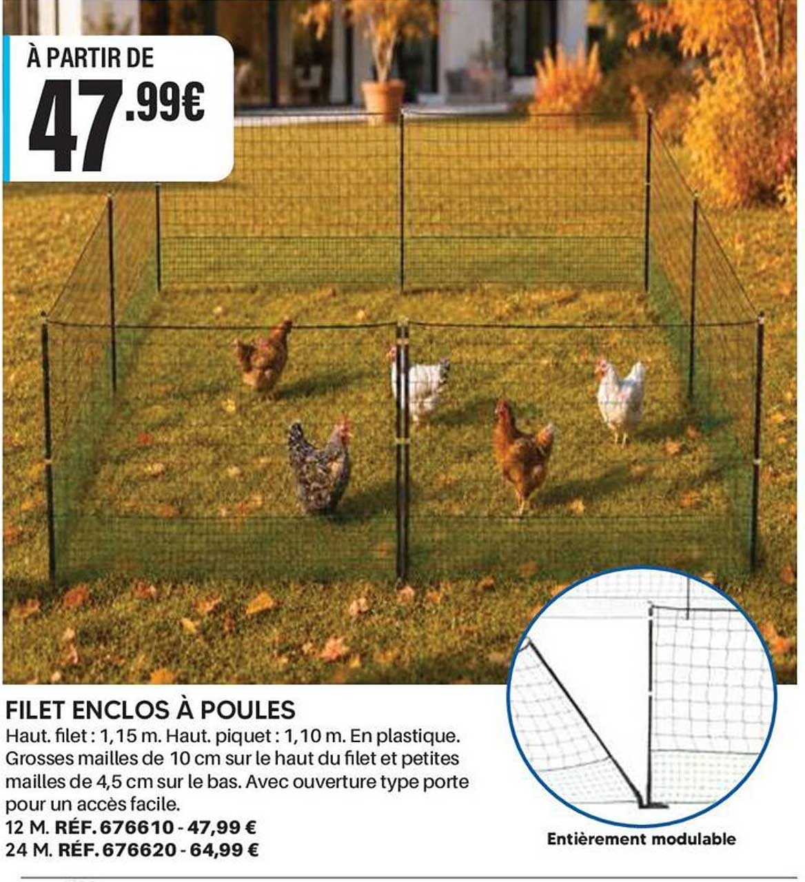 FILET ENCLOS À POULES