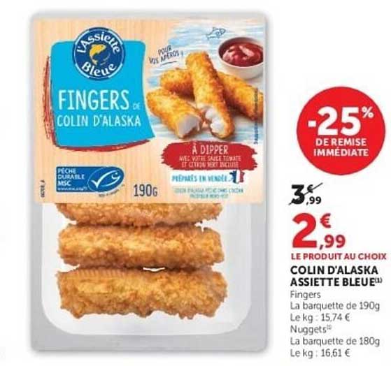 FINGERS DE COLIN D'ALASKA